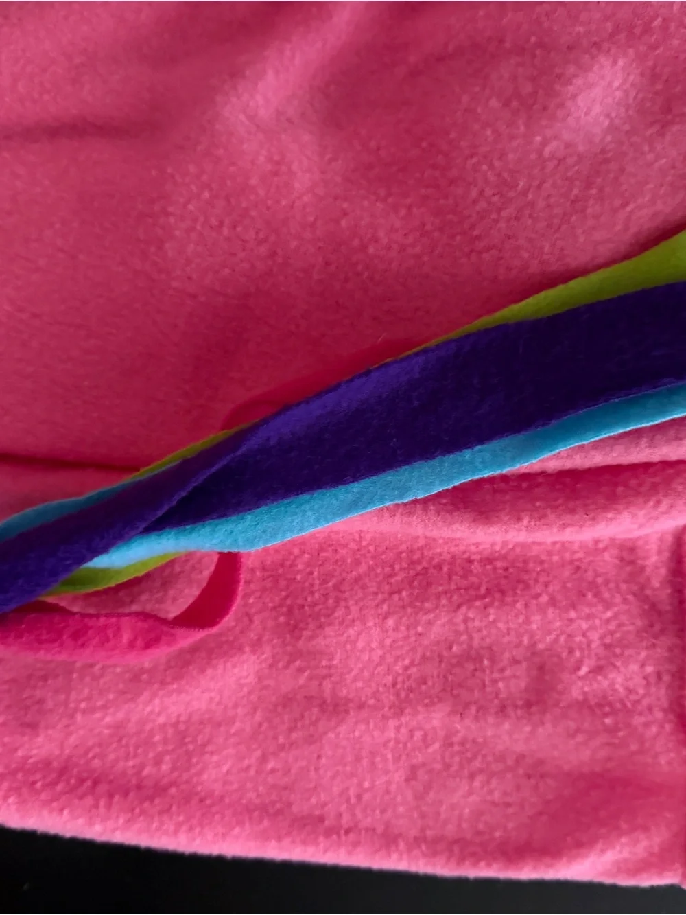 Pink Unicorn Kids One-Piece Hooded Wrap
